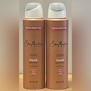 SheaMoisture Coconut & Hibiscus Fresh Whole Body Deodorant Spray (Pack of 2)